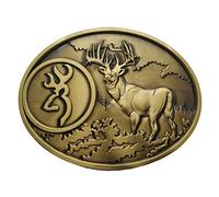 Xwest Buck Hunter Whitetail Deer Belt Buckle Buck Hunter Buckmark Buckles Bronze Color