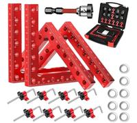 XWHLXY 90 Degree Right Angle Positioning Square Clamp,Square Fix Tool,4Sets