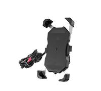 XWHYLL Gps Stand Bar Motorcycle Phone Holder Fast Wireless Charging Quick USB Charger Moto Motorbike Mirror Stand Support Cellphone Handlebar Mount Support Plaque Navigation GPS(Black3)