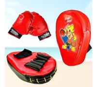 Xwin 2-in-1 Kids Boxing Gloves and Punch Pad Set - Kids Punching Gloves with Adjustable Pad - Safe Indoor Fitness and Play Boxing Toy - Sports Activity Gift for Boys and Girls Ages 3+ Years