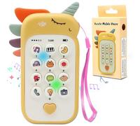 Xwin Baby Phone Toy - Soft Interactive Musical Toys for 1 Year Olds, Baby Mobile Phone Toy with Animal Sounds and Lights, Educational Toddler Gift for Boys and Girls Aged 12-24 Months