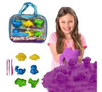 Xwin Magic Sand Play Set 1000g with Carry Bag and Accessories Shape Molds, Fun Gifts Toy for Boys and Girls, Make Your Own Craft Activity for Boys and Girls Ages 3+ Years