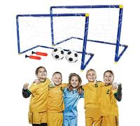 xwin sportseries 2PCS Football Goal for Children, Sports Equipment with Net, Balls and Pumps, Kids Soccer Goal for Boys and Girls Outdoor Indoor Activities Toy