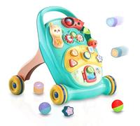 Xwin Sportseries Baby Walker for Activate First Steps, Enhance & Development Baby Walking, Pusher Walker with Shapes, Pretend Play Gift for 6 Months, 1, 2 & 3 Year Old, Boys & Girls (Blue Color)