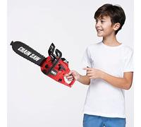 xwin sportseries Construction Tool Electric Chain Saw Toy Play Set Rotating Chain, Realistic Sounds & Pretend Construction Garden Yardwork, Outdoor Preschool Lawn Toy Gift for Toddler, Red Colour