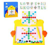 xwin sportseries Double-Faced Drawing Board Writing Painter for Kids, Little Duck Bead Art Puzzle with 14 Pattern Cards, Pen, Fine Motor Skill Activity Set for Boys, Girls Age 3+