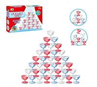 xwin sportseries Kids Family Stack Up High Stacking Game Cups Balance Concentrate 36 Pcs Cups Stacking Cup Toy Set for Learning and Family Fun Kids Educational Game