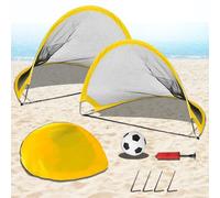 Xwin Sportseries Kids Football Nets Foldable Football Goals Net Children Training Goal Post with Sports Accessories Pop Up Outdoor Ball Pop Up Soccer Net for Garden Backyard Beach Large