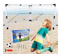 Xwin Sportseries Kids Football Nets Foldable Goal Set Soccer Sports Children Training & Practice Goal Post with Sports Accessories Outdoor Soccer Target Nets Poles Game Garden Backyard Fun Toy