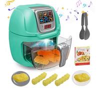 Xwin Sportseries Kids Kitchen Air Fryer Toy Set - Realistic Light & Sound Pretend Play Cooking Set for Boys & Girls, Educational Role Play Kitchen Toy for Toddlers Ages 3+