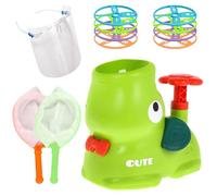 xwin sportseries Koolbitz Interactive Flying Disc Launching Game for Kids Fun Outdoor Activity with 8X Disc Launcher and 2X Catch Nets - Safe and Durable Toy for Garden Play, Kids Summer Toy Ages 3+