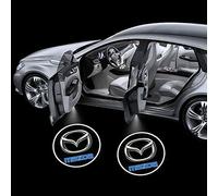 XWMRBD 2/4 Pcs LED Car Door Light for Mazda 2/Mazda 3/Mazda 5/Mazda 6, Car Door Light Car Welcome Light LED Car Door Logo Lights, Car Door Step Courtesy Welcome Lights,A Black-2