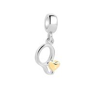 XWN Initial Letter 'Q' 925 Sterling Silver Charm Bead - Compatible with Pandora Bracelets, Dangle Pendant Charm, Suitable for Necklaces & Bracelets, Ideal Jewelry Gift for Women