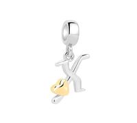 XWN Initial Letter 'X' 925 Sterling Silver Charm Bead - Compatible with Pandora Bracelets, Dangle Pendant Charm, Suitable for Necklaces & Bracelets, Ideal Jewelry Gift for Women