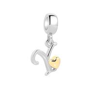 XWN Initial Letter 'Y' 925 Sterling Silver Charm Bead - Compatible with Pandora Bracelets, Dangle Pendant Charm, Suitable for Necklaces & Bracelets, Ideal Jewelry Gift for Women