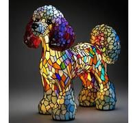 XWNGDAFEVF 3D Table Lamp Cute New Dog Series Home Decor