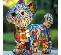 XWNGDAFEVF 3D Table Lamp Cute New Dog Series Home Decor Resin Tabletop Night Light Loyal Companionship Lighting, Westie