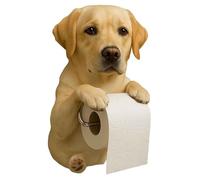 XWNGDAFEVF Dog and Cat Roll Storage Stand 3D Printed Animal Shaped Paper Holder,Wall Mounted,Decorative for Bathroom and Kitchen, Labrador