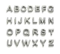 XWNXQ 10 Pcs 10 Mm Vintage Metal Letter Beads, A-Z Letter Spacer Beads, Gold, Gray Silver, for DIY Handmade Bracelet Necklace Pendant Accessories
