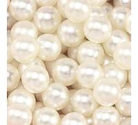 XWNXQ 100-1000 Pcs 6-14 Mm Non-Porous Round Shiny Plastic Beads, Colorful Imitation Pearl Loose Beads for DIY Crafts Vase Filler Wedding Tabletop Decoration