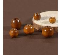 XWNXQ 100 Pcs 10-18 Mm Large Hole Wooden Beads, Vintage Natural Wooden Spacer Beads, for Weaving Handmade Beaded DIY Bracelet Hair Accessories Decorative Accessories