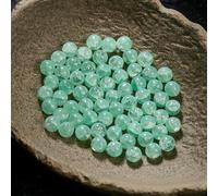 XWNXQ 100 Pcs 10 Mm Round Crackle Glass Beads, Colored Glass Spacer Beads, for Handmade Bracelet Necklace Jewelry Making DIY Craft Decoration