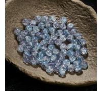 XWNXQ 100 Pcs 10 Mm Round Crackle Glass Beads, Colored Glass Spacer Beads, for Handmade Bracelet Necklace Jewelry Making DIY Craft Decoration