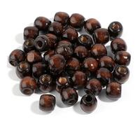 XWNXQ 100 Pcs 11/16 Mm Colorful Large Hole Threading Wooden Beads, Wooden Spacer Beads, for Beaded Bracelets, Necklaces, Keychains DIY Craft Making