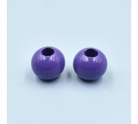 XWNXQ 100 Pcs 20 Mm Round Colored Wooden Beads, Large Hole Wood Dyed Wooden Beads, for DIY Beaded Bracelets and Necklaces Handmade Crafts Making