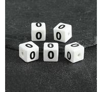 XWNXQ 100 Pcs 8 Mm Square Ceramic Number and Letter Beads, Glazed Ceramic Spacer Beads, for DIY Beaded Handmade Bracelet and Necklace Making