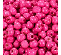 XWNXQ 1000 Pcs 5x6 Mm Mini Colorful Wooden Beads, Flat Round Wooden Loose Beads, for Beaded Bracelets, Necklaces, Earrings, Handmade DIY Crafts Making