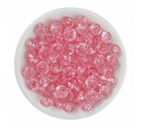 XWNXQ 1000 Pcs 8 Mm Clear Acrylic Beads, Colorful Faceted Acrylic Spacer Beads, for Threading, Handmade Bracelet and Necklace DIY Jewelry Making