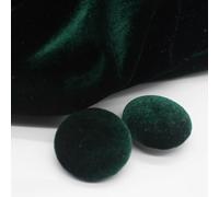 XWNXQ 10pcs 10-38 Mm Round Colorful Gold Velvet Fabric Covered Buttons, Black Plastic Base Fabric Covered Sewing Buttons For Cardigan Sweater Dress Accessories