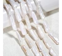 XWNXQ 15 Pcs 8.5x17 Mm Natural Freshwater Cultured Pearls, Baroque Irregular Spacer Beads, for DIY Bracelet Necklace Earrings Pendant Accessories