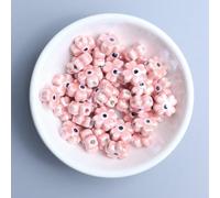 XWNXQ 20-100 Pcs 12 Mm Devil Eye Ceramic Loose Beads, Handmade Glazed Ceramic Spacer Beads for DIY Crafts Bracelets Necklaces Earrings Jewelry Accessories