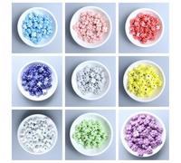 XWNXQ 20-100 Pcs 12 Mm Devil Eye Ceramic Loose Beads, Handmade Glazed Ceramic Spacer Beads for DIY Crafts Bracelets Necklaces Earrings Jewelry Accessories