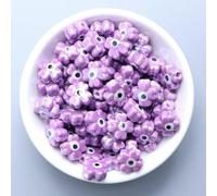 XWNXQ 20-100 Pcs 12 Mm Devil Eye Ceramic Loose Beads, Handmade Glazed Ceramic Spacer Beads for DIY Crafts Bracelets Necklaces Earrings Jewelry Accessories