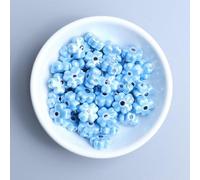 XWNXQ 20-100 Pcs 12 Mm Devil Eye Ceramic Loose Beads, Handmade Glazed Ceramic Spacer Beads for DIY Crafts Bracelets Necklaces Earrings Jewelry Accessories