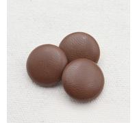 XWNXQ 20-100pcs PU Leather Covered Buttons, 11.5-28 Mm, Colorful Round Hand-Sewn Buttons, Metal Handle Leather Buttons, Cardigan Suit Jacket Sofa Leather Clothing Buttons