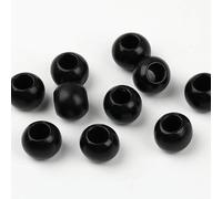 XWNXQ 200 Pcs 20 Mm Large Hole Wooden Beads, Wooden Spacer Beads, Brown/Black/Off-White, for DIY Beaded Bracelet Home Decoration Accessories