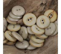 XWNXQ 20pcs 15-20 Mm Round Fisheye Buttons, Suit Shirt Decoration Buttons, 2 Holes Hand Sewing Buttons, Yellow, Green, For Dress Cardigan Clothing Coat Accessories