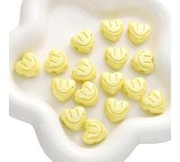 XWNXQ 30/50 Pcs 18 Mm Colorful Acrylic Smiley Face Beads, Smiley Face Spacer Beads, for Jewelry Making Handmade Bracelets, Necklaces, Keychains DIY Crafts