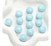 XWNXQ 30/50 Pcs 18 Mm Colorful Acrylic Smiley Face Beads, Smiley Face Spacer Beads, for Jewelry Making Handmade Bracelets, Necklaces, Keychains DIY Crafts