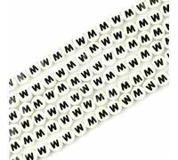 XWNXQ 30 Pcs 4.5x8 Mm Letter Beads, Double-Sided Letter Ceramic Loose Beads, for Handmade Necklace Bracelet DIY Jewelry Accessories