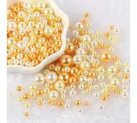 XWNXQ 50g 3-10 Mm Non-Porous Round Shiny Plastic Beads, Colorful Imitation Pearl Loose Beads, for Vase Filling DIY Clothing Bag Jewelry Decoration Accessories