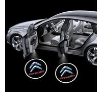 XWSBUDE 2Pcs Car Welcome Door Light, for Citroen C4 2018-2023 Car Door Projector Lights Car Door Step Welcome Light Puddle Lights Car Accessories