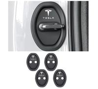XWSBUDE 4pcs Car Door Lock Protective, for Tesla Model 3 Y S X Car Door Lock Close Door Protective Pad Shock Absorption Buffer Protect Car Lock