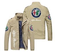 XWSBUDE Car Coat, for Alfa Romeo Giulia Stelvio Comfortable Breathable Sportwear Casual fashion Adult Daily Outdoor Wear Windproof Coat Warm Accessories,A-M