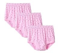 XWSM 3PCS 100% Cotton Middle Elderly Women Underwear Knickers Pants Briefs Loose Panties Shorts Seniors Old Ladies Everyday Underpants Panty (Color : C, Size : XXXXXL/XXXXX-Large)