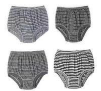 XWSM 4 Pack Seniors Underwear Cotton High Waisted Knickers Briefs Panties Soft Daily Underpants Loose Shorts For Elderly Women Men (Color : Men's, Size : 76-90cm)